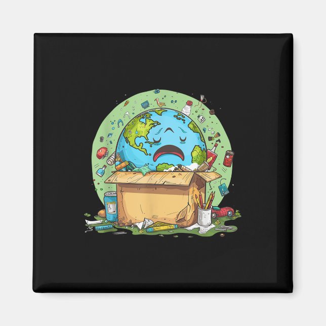 Aimant Anti-Littérature Pas d'environnement Protec De l'e (Devant)