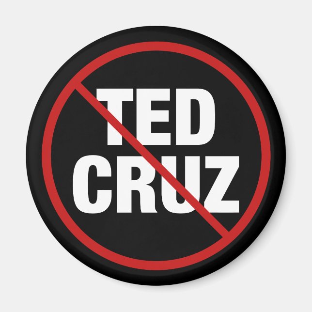 Aimant Anti Ted Cruz Texas Democratique (Devant)