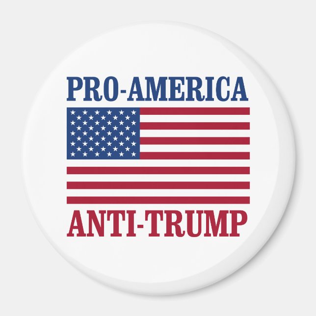 Aimant Anti-Trump - Anti-Trump - (Devant)