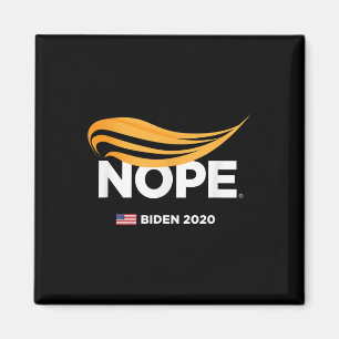 Aimant Anti-Trump, Biden 2020, Trump Nope, Trump No,