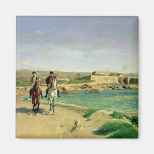 Aimant Antibes, la promenade à cheval, 1868