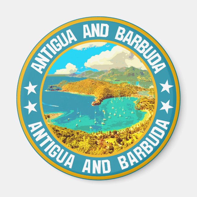 Aimant Antigua-et-Barbuda (Devant)
