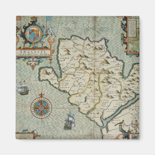 Aimant Antique vieille carte inspirée (7)