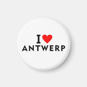 Aimant Anvers Belgique ville d'amour cœur comme voyage
