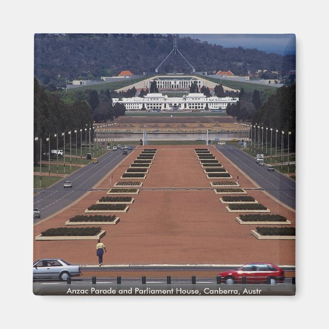 Aimant Anzac Parade et Parlement House, Canberra, Thomas (Devant)