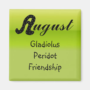 Aimant Août Anniversaire