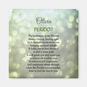 Aimant Août Birthstone Peridot design