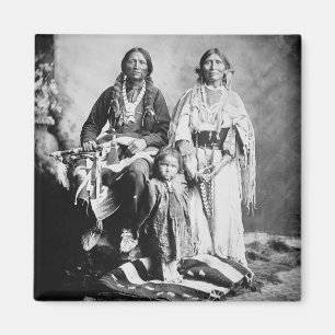 Aimant Apache Antonio en chef Maria avec sa famille, 1897
