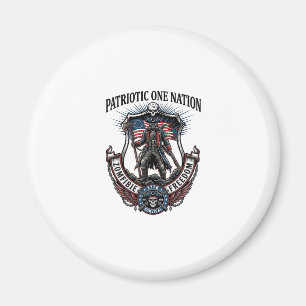 Aimant Apocalypse de Zombies Guerrier Patriotique Fou Rou