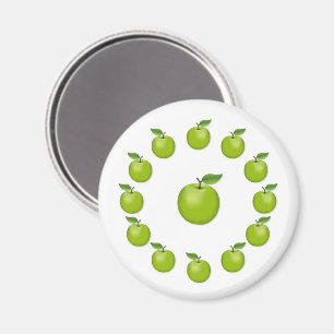 Aimant Apple vert
