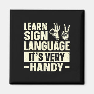 Aimant Apprendre la Langue des Signes C'est Très Utile Se