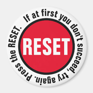 Aimant Appuyez sur le bouton Réinitialiser