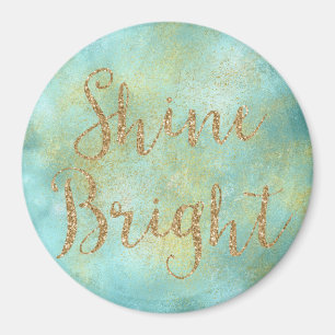 Aimant Aqua Gold Sparkle Parties scintillant brillant