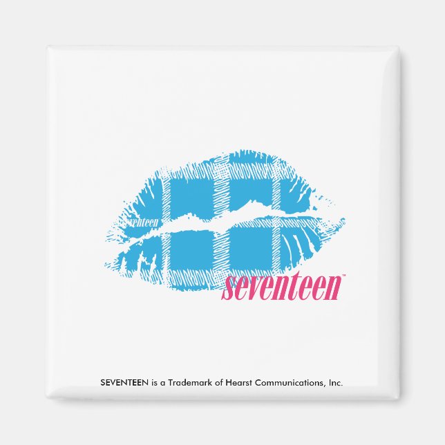 Aimant Aqua Plaid (Devant)