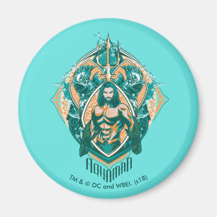 Aimant Aquaman   Aquaman et tranchoirs graphiques