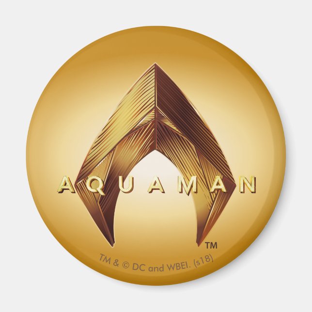 Aimant Aquaman | Logo Golden Aquaman (Devant)