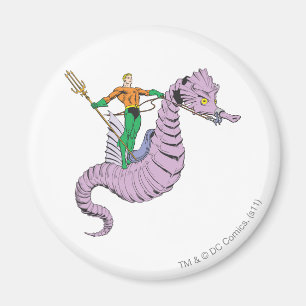 Aimant Aquaman Rides Seahorse