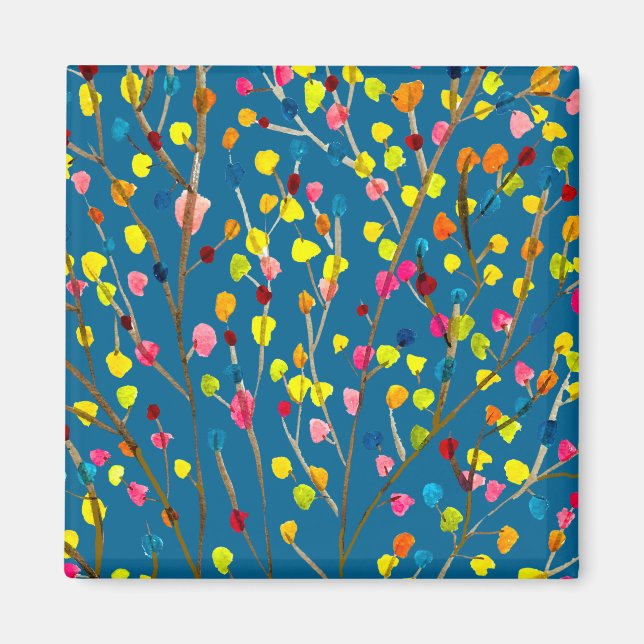 Aimant Aquarelle arc-en-ciel (Devant)