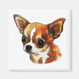 Aimant Aquarelle Chihuahua