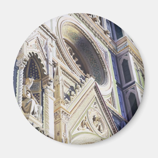 Aimant Aquarelle de l'architecture de l'église "Ascension (Devant)