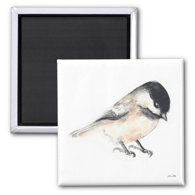 Aimant Aquarelle de poulet (Chickadee Watercolor Magnet from Jenn's Emporium. )