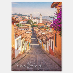 Aimant Aquarelle de voyage Sucre Bolivie