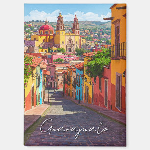 Aimant Aquarelle du Mexique de Guanajuato