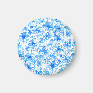Aimant Aquarelle Floral Chintz Motif mignon