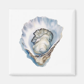 Aimant Aquarelle Huître Coquille