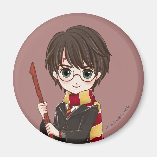 Aimant Aquarelle MAGIQUE HARRY POTTER™ (Devant)