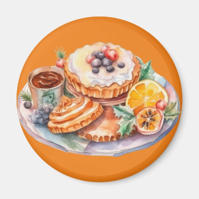 Aimant Aquarelle Sweet Traitements (Devant)