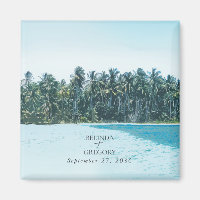 Aquarelle tropicale Palms & Mariage de plage