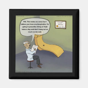 Aimant Araignée avec Arachnophobie Drôle Comique