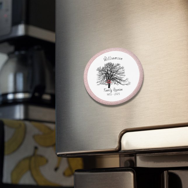 Aimant Arborescence de conservation de la réunion familia (Créateur téléchargé)