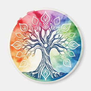 Aimant Arbre arc-en-ciel
