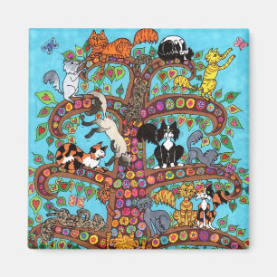 Aimant Arbre de chat de la vie 2