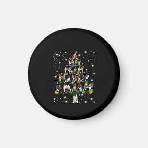 Aimant Arbre De Noël Akita Couvert De Flashli