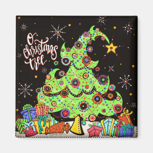 Aimant Arbre de Noël amusant et joyeux