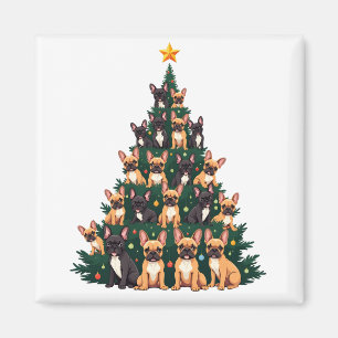 Aimant Arbre de Noël avec chiens Terrier Noël Cadeau