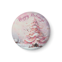 Arbre de Noël impressionniste Whimsical rose