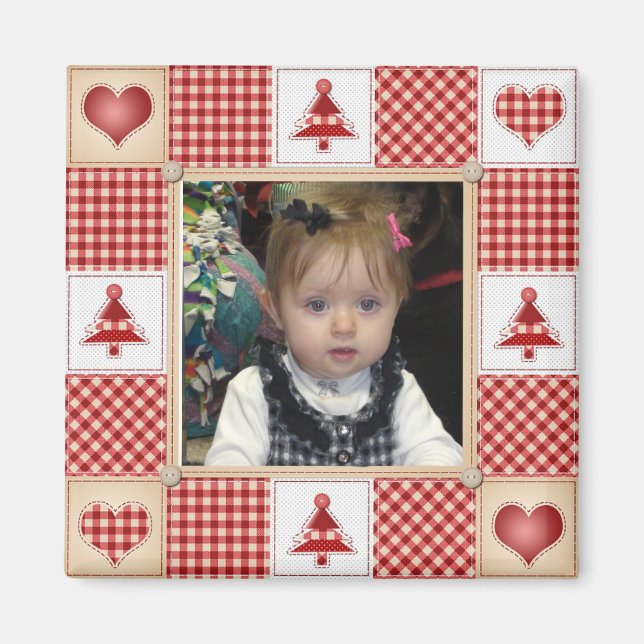 Aimant Arbre de Noël Pays Frontière Magnat de Noël (Devant)