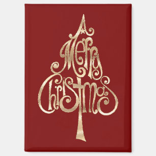 Aimant Arbre de Noël rouge