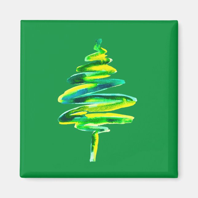 Aimant Arbre de Noël vert (Devant)