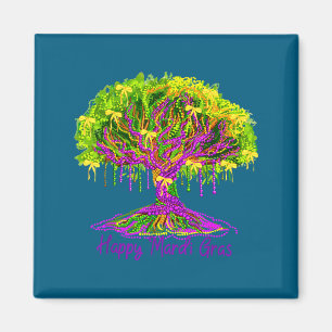 Aimant Arbre de perles de Mardi Gras Carnaval La Nouvelle