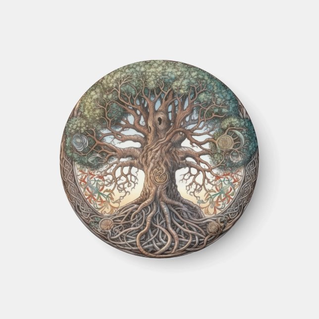 Aimant Arbre païen de la vie (Devant)