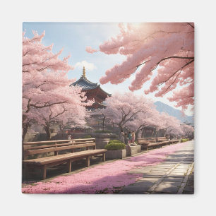 Aimant Arbres Sakura au Japon