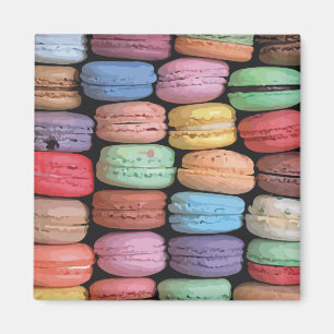 Aimant Arc en ciel de Macaron français empilé Cookies