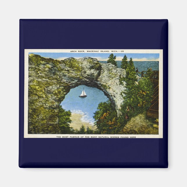 Aimant Arch Rock Mackinac Island, Michigan (Devant)