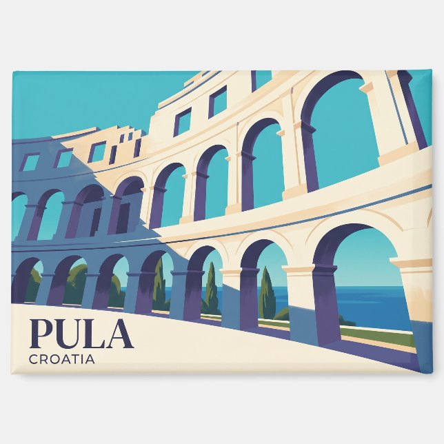Aimant Arène de Pula Croatie (Recto)