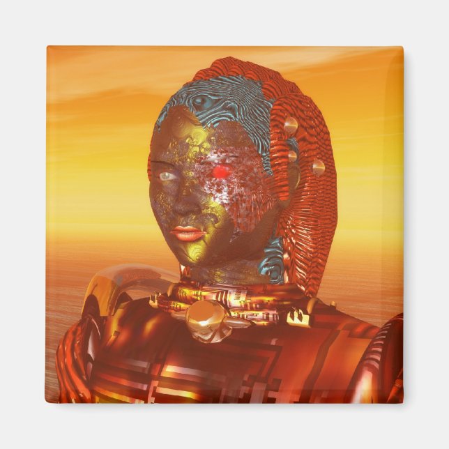 Aimant ARES EN DÉSERT D'HYPERION Science Fiction, Sci-Fi (Devant)